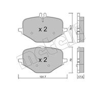 METELLI 22-1309-0 Kit pastiglie freni