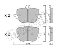 Pastiglie freno 22-1313-0 METELLI per MERCEDES-BENZ CLASSE S GLC