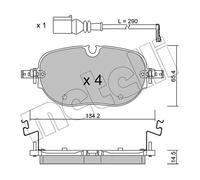 METELLI 22-1318-0 Kit pastiglie freni