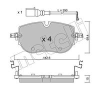 Pastiglie freno 22-1319-0 METELLI per SKODA VW CUPRA AUDI