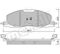 Pastiglie freno 22-1330-0 METELLI per FORD USA EXPLORER