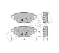 Pastiglie freno 22-1352-0 METELLI per RENAULT NISSAN