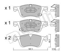 METELLI 22-1365-0 Kit pastiglie freni