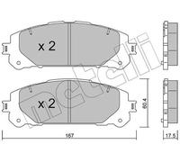 METELLI 22-1367-0 Kit pastiglie freni
