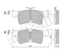 METELLI 22-1389-0 Kit pastiglie freni