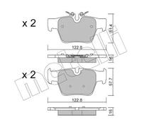 Pastiglie freno 22-1424-0 METELLI per BMW 5