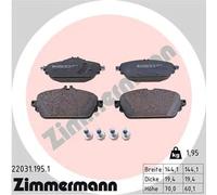 Pastiglie freno 22031.195.1 ZIMMERMANN per MERCEDES-BENZ CLASSE GLA CLASSE C