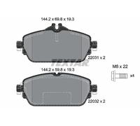 2203102 Kit pastiglie freno, Freno a disco anteriore (MARCA TEXTAR)..