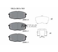 Textar Pastiglie freno 2205203 – Kit anteriore per Hyundai Creta/Kona