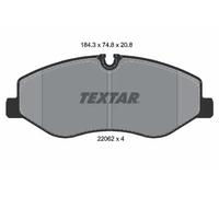 TEXTAR 2206201 Kit pastiglie freni
