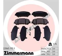 ZIMMERMANN 22065.175.1 Kit pastiglie freni
