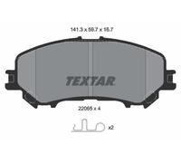 Pastiglie freno 2206503 TEXTAR per NISSAN RENAULT