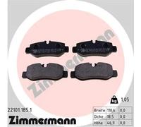 ZIMMERMANN 22101.185.1 Kit pastiglie freni