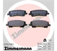 ZIMMERMANN Kit pastiglie freni 22112.170.1 posteriore per Ford USA Mustang Coupé