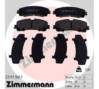 ZIMMERMANN 22117.160.1 Kit pastiglie freni