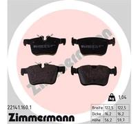 Pastiglie freno 22141.160.1 ZIMMERMANN per LAND ROVER JAGUAR VOLVO POLESTAR
