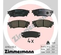 ZIMMERMANN 22153.155.1 Kit pastiglie freni