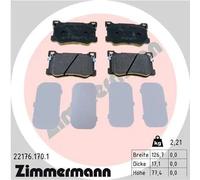 ZIMMERMANN Kit pastiglie freni 22176.170.1 Anteriore per Hyundai Genesis Coupé 3.8 GDI 4WD