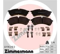 Pastiglie freno 22178.210.2 ZIMMERMANN per VW MAN