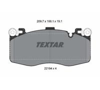 TEXTAR 2219401 Kit pastiglie freni