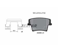 Textar 2220901 Kit Pastiglie Freno Freni a Disco Posteriore per Dodge Chrysler