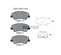 Textar Kit pastiglie freni 2222701 – Anteriore, Freno a disco per Hyundai/Kia