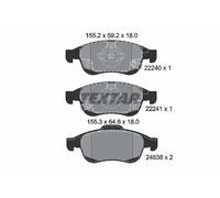 Set di pastiglie freno TEXTAR 2224001, anteriore