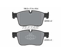Textar 2230201 Kit Pastiglie Freno Freni a Disco Frontale per Land Rover Jaguar