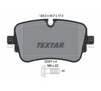 Set di pastiglie freno TEXTAR 2230701, posteriore
