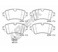 Pastiglie freno 22308 00 702 00 BRECK per AUDI VW