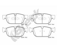 Set di pastiglie freno BRECK 22317 00 553 00, anteriore