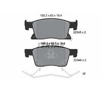 Set di pastiglie freno TEXTAR 2234501, fronte