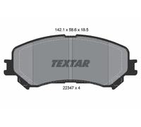 Set di pastiglie freno TEXTAR 2234701, fronte