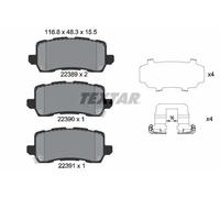 TEXTAR 2238901 Kit pastiglie freni