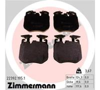 Pastiglie freno 22392.195.1 ZIMMERMANN per BMW ALPINA
