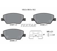 Set di pastiglie freno TEXTAR 2239701, anteriore