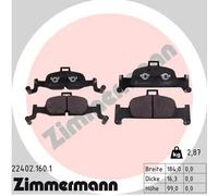 ZIMMERMANN 22402.160.1 Kit pastiglie freni