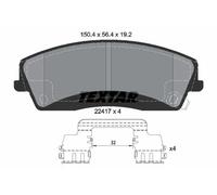 TEXTAR Kit pastiglie freni