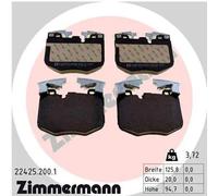 Pastiglie freno 22425.200.1 ZIMMERMANN per BMW TOYOTA
