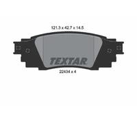 KIT PASTIGLIE FRENO POST TEXTAR TOYOTA CAMRY 3.5 224KW 18> 2243401
