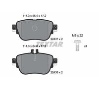 RIDEX Kit pastiglie freni Posteriore adatto per MERCEDES-BENZ CLS (C257)