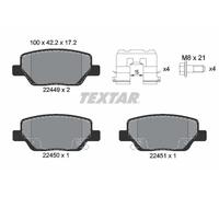 Pastiglie freno 2244901 TEXTAR per FIAT TIPO Tre volumi TIPO Hatchback