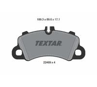 Set di pastiglie freno TEXTAR 2246901, anteriore