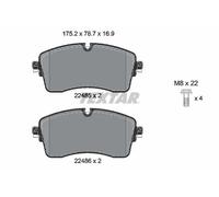 Set di pastiglie freno TEXTAR 2248501, anteriore