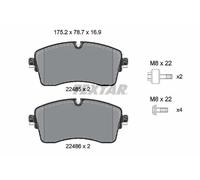 Set di pastiglie freno TEXTAR 2248505, anteriore
