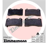 ZIMMERMANN 22569.150.1 Kit pastiglie freni