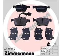 Pastiglie freno 22601.165.2 ZIMMERMANN per AUDI A3 Sportback TT TT Roadster Q3