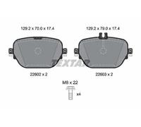 Textar Kit pastiglie freni 2260203 posteriore per Mercedes GLC (X253) 2017-2022