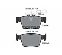 Set di pastiglie freno TEXTAR 2260501, posteriore