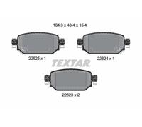 Set di pastiglie freno TEXTAR 2262301, posteriore